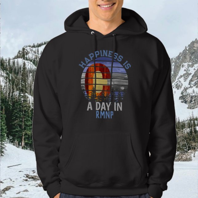 Rocky Mountains Retro RMNP Colorado Hoodie (Von Creator hochgeladen)