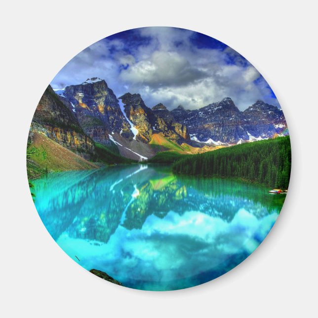 Rocky Mountains | schöne Inspiration Magnet (Vorne)