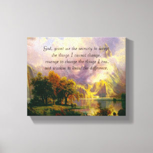 Rocky Mountains Serenity Gebet Leinwanddruck