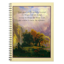 Rocky Mountains Serenity-Gebete Notizheft Notizblock