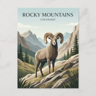 Rocky Mountains USA Postkarte