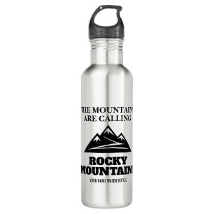 Rocky Mountains Wanderweg und Camping Custom Edelstahlflasche