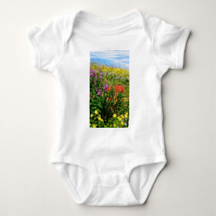 Rocky Mountains-Wildblumen Baby Strampler