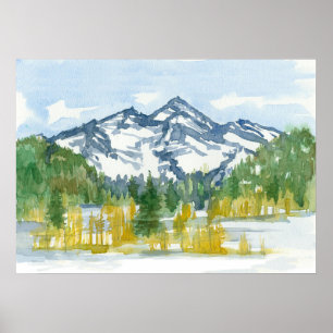 Rocky Mountains Winterschnee Colorado Poster