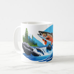 Rocky Mountin Wild Trout Stream Kaffeetasse