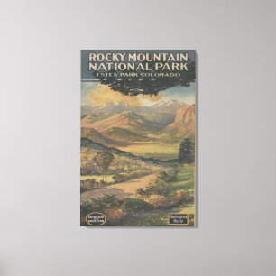 Rocky Mt. Nat'l Park Brochure # 1 Leinwanddruck