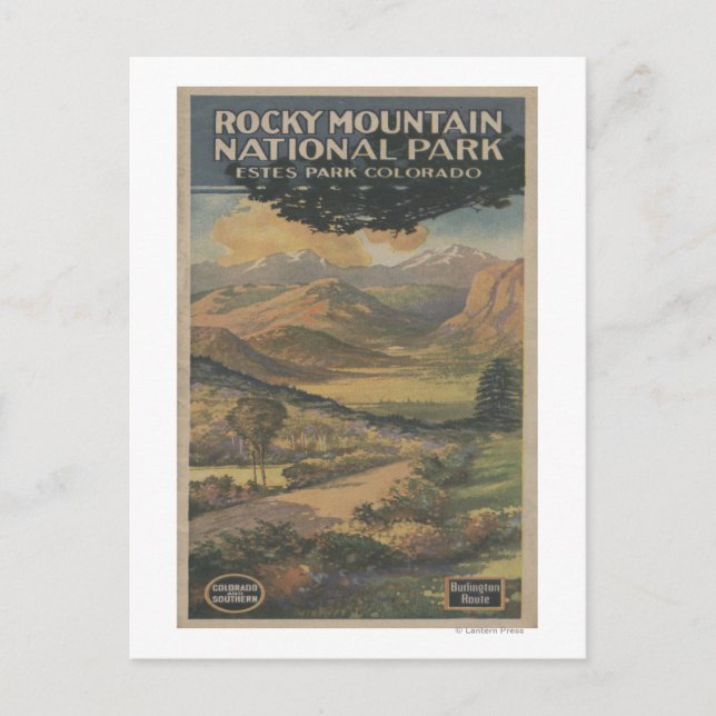 Rocky Mt. Nat'l Park Brochure # 1 Postkarte (Vorderseite)