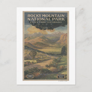 Rocky Mt. Nat'l Park Brochure # 1 Postkarte