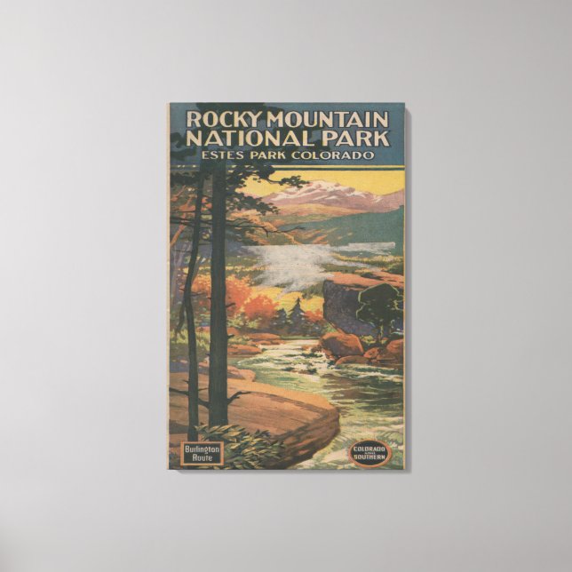 Rocky Mt. Nat'l Park Brochure # 2 Leinwanddruck (Vorderseite)