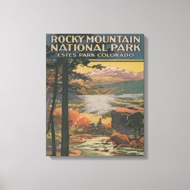 Rocky Mt. Nat'l Park Brochure # 2 Leinwanddruck (Vorderseite)