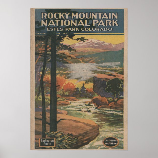 Rocky Mt. Nat'l Park Brochure # 2 Poster (Vorne)