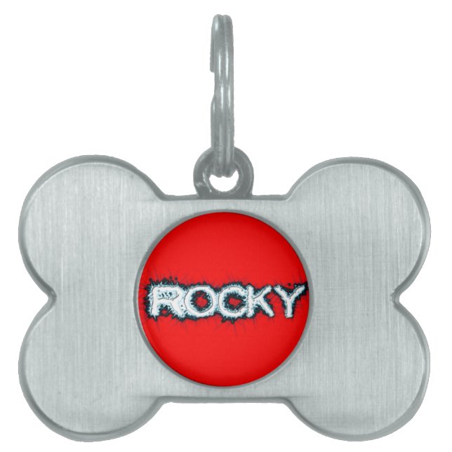 Rocky Pet Tag Tiermarke (Vorderseite)
