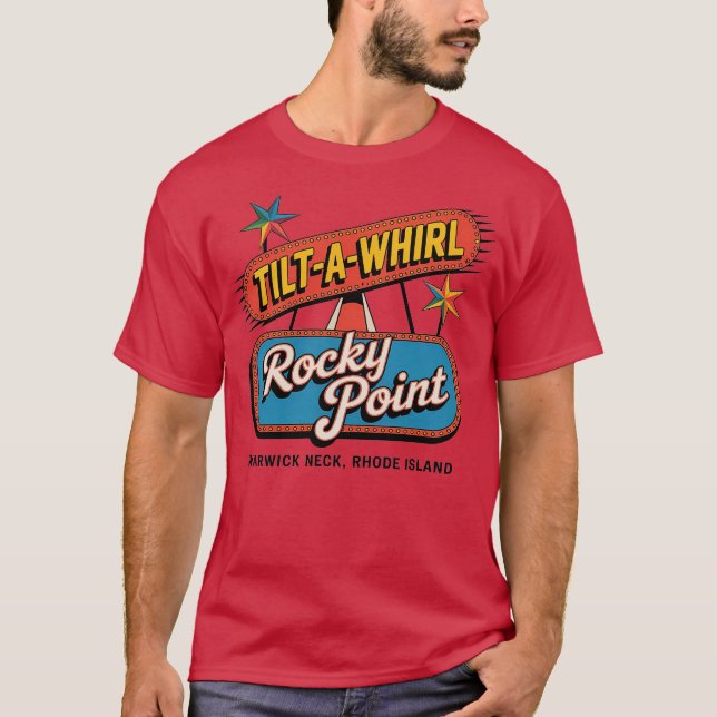 Rocky Point Tilt-A-Whirl- Warwick Neck, RI T-Shirt (Vorderseite)