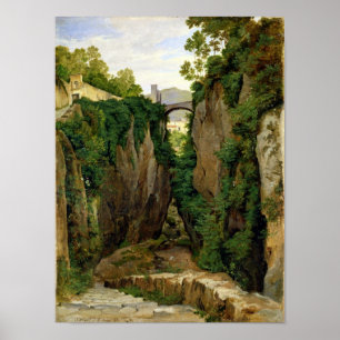 Rocky Ravine in Sorrento, 1823 Poster