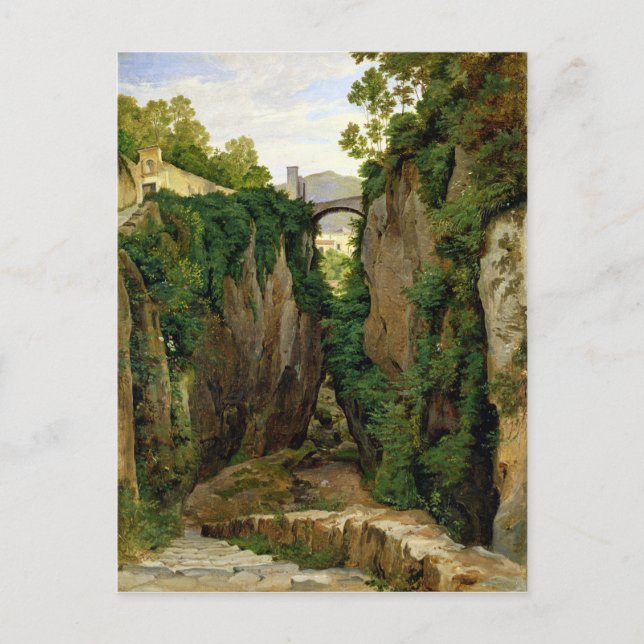 Rocky Ravine in Sorrento, 1823 Postkarte (Vorderseite)