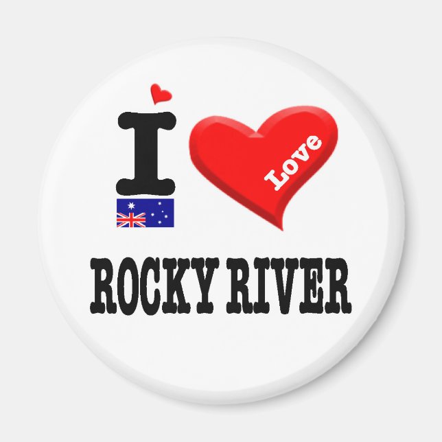ROCKY RIVER - I-Liebe Magnet (Vorne)