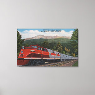 Rocky Rocket (Zug), Pikes Peak, Colorado Leinwanddruck