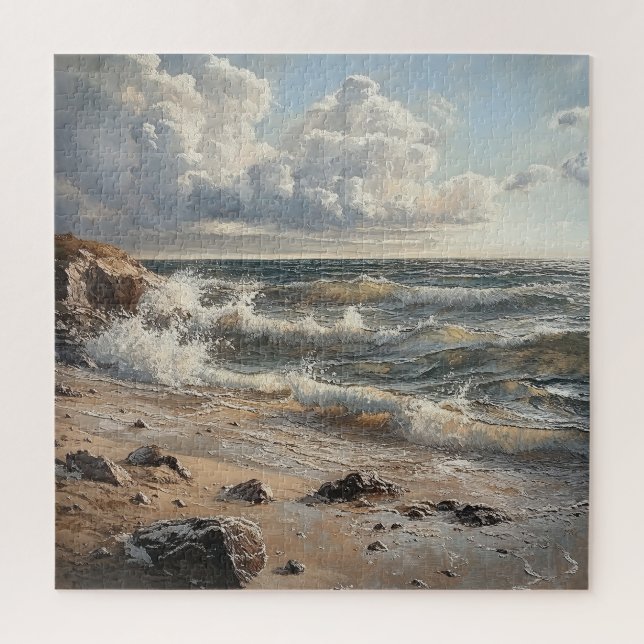 Rocky Shore Seascape Puzzle (Vertikal)