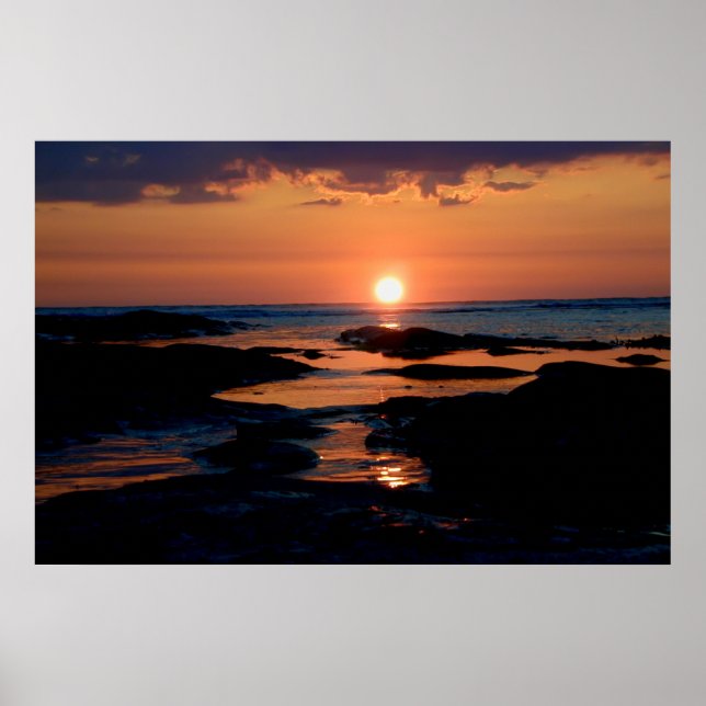 Rocky Sunset Poster (Vorne)