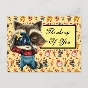 Rocky the Raccoon Postcard Postkarte