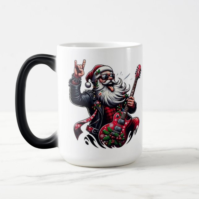 Rocky-Weihnachtsmann-Tasse Verwandlungstasse (Links)