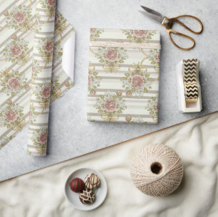 Rococo-Bandgirlande Geschenkpapier