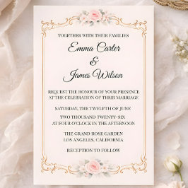 Rococo Blush Einladung