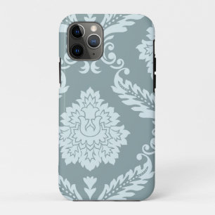 Rococo-Damask-Kunst I Entengrün+Türkis Case-Mate iPhone Hülle