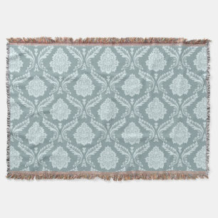 Rococo-Damask-Muster Enteneiblau+Türkis Decke