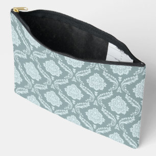 Rococo-Damaskmuster Entenei-Blau+Türkis Zubehörtasche