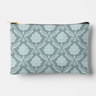 Rococo-Damaskmuster Entengrüne + Türkis Zubehörtasche