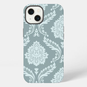 Rococo Damast Kunst I Enteneibl Blau+Türkis iPhone 13 Hülle