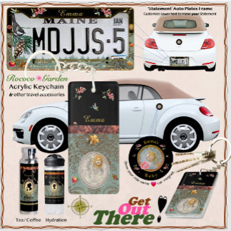 Rococo Garden Acrylic Keychain Schlüsselanhänger