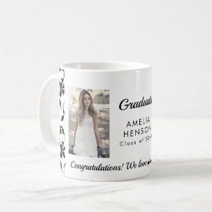 Rococo-Muster Herzlichen Glückwunsch zum Abschluss Kaffeetasse