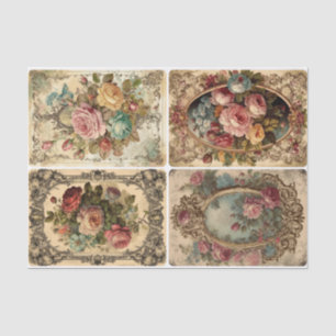 Rococo-Rosen Seidenpapier
