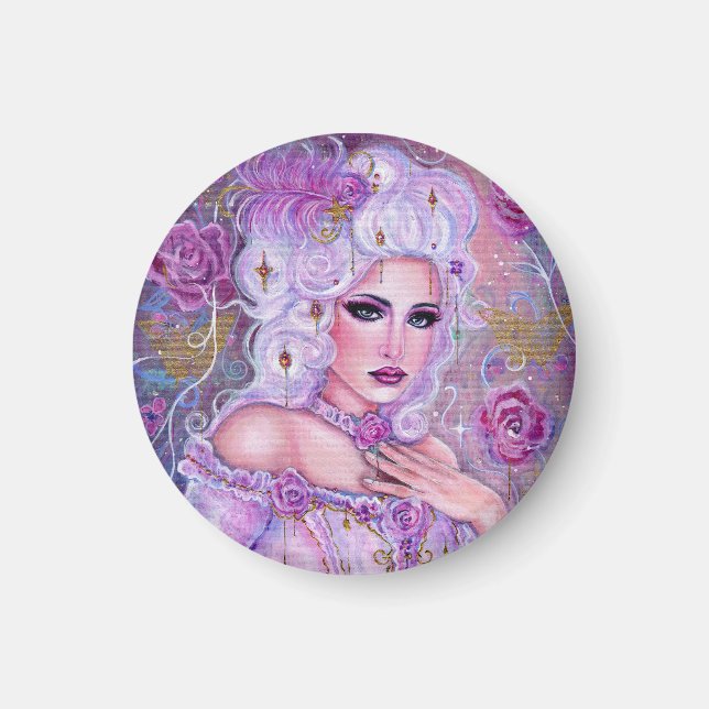 Rococo valentine fantasy art by Renee Lavoie Magnet (Vorne)