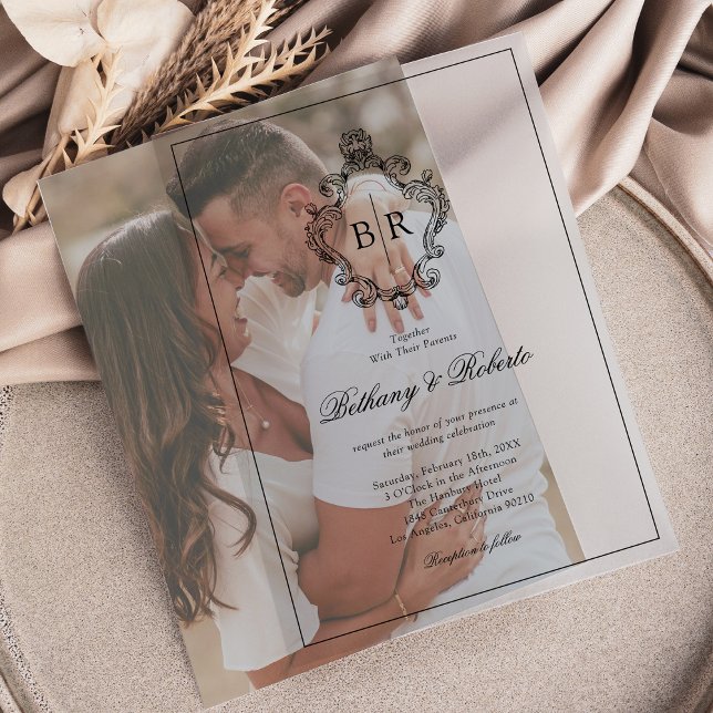 Rococo Vintage Monogramm Hochzeit (Von Creator hochgeladen)