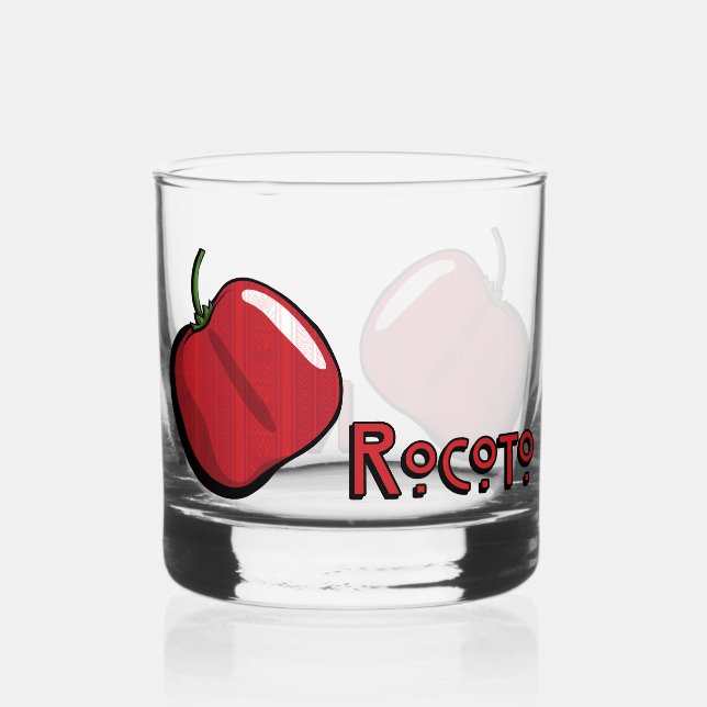 Rocoto Chili Pepper Whiskyglas (Vorderseite)