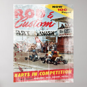 Rod & Custom, Karts im Wettbewerb Print Poster