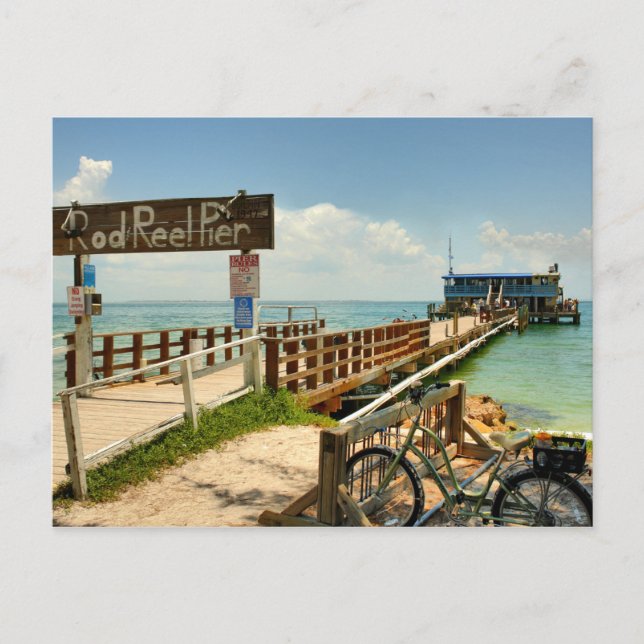 Rod & Reel Pier Postkarte (Vorderseite)