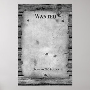 "Rod Series" Make your own "Wanted Poster" Poster
