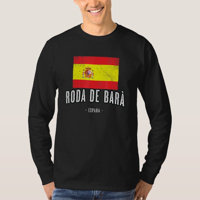 Roda de Bar Spain ES Flag City - Bandera Ropa T-Shirt (Vorderseite)