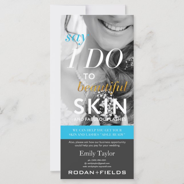 Rodan und Fields Wedding Flyer (Vorderseite)