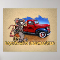 Roddy Rat Fink Style Moonshine Brewmaster Cartoon