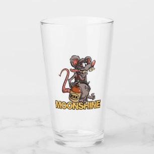 Roddy Ratten-Fink-Art Moonshine Cartoon #2 Glas