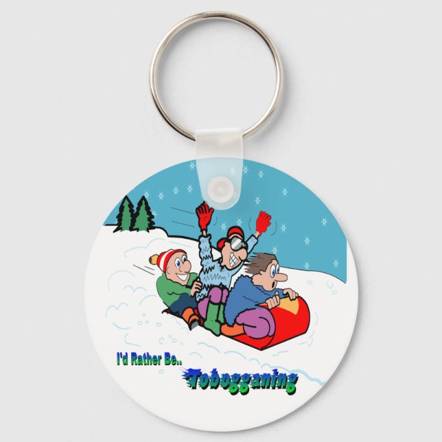 Rodeln Schlüsselanhänger (Vorderseite)