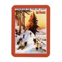 Rodeln und Skifahren im Vosges Poster