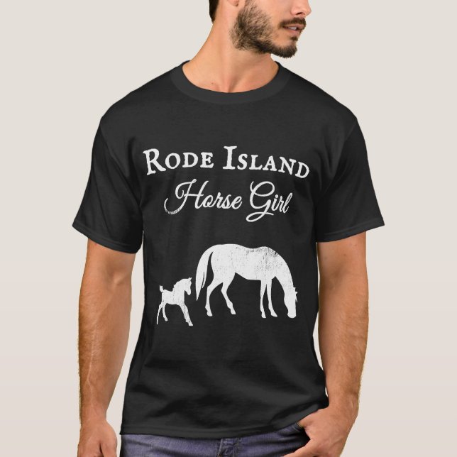 Rodeninsel Pferde Esquireian T-Shirt (Vorderseite)