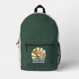 Rodent Bros Stress Capybara Bedruckter Rucksack