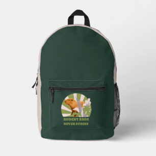 Rodent Bros Stress Capybara Bedruckter Rucksack